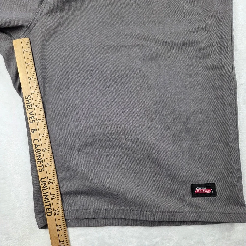 Dickies Shorts Mens 44 Black Flat Front Twill Workwear Relaxed Fit Excellent